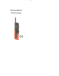 Thumbnail of document Manual - PM-2 Digital Pen Meter with Phase Rotation